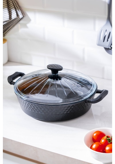 Acar Diamente Pilav/karnıyarık Tencere - 30 Cm Siyah