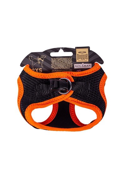 Doggie Havalı Dokuma Neon Serisi Küçük Irk Göğüs Tasması Turuncu 2XS-26-30Cm Turuncu