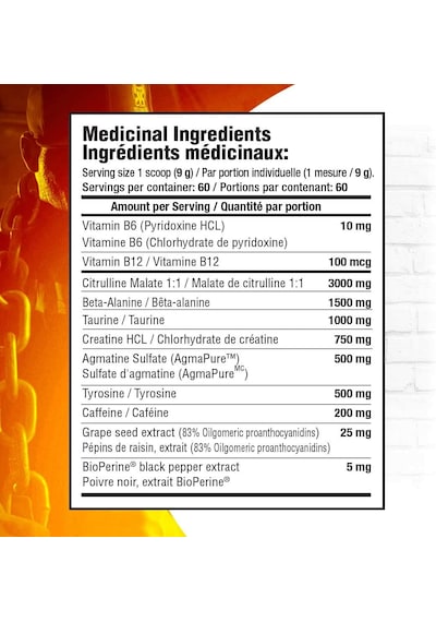 Mammoth Pump Preworkout Heightened Focus, Quick Recovery Karışık