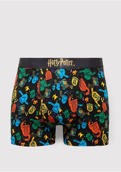Mavi - Harry Potter Baskılı Siyah Boxer 0912218-900 Siyah