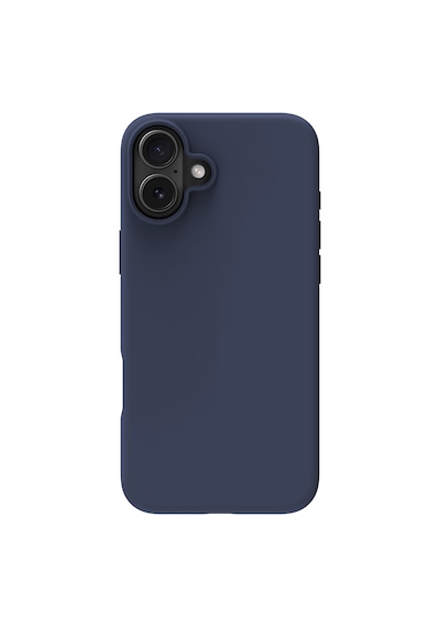 Apple Uyumlu iPhone Buff 16 Plus Magsafe Rubber Fit Silikon Kılıf Storm Blue