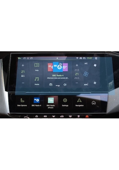Peugeot 408 10 İnç Ekran Koruyucu Multimedya Şeffaf Nano