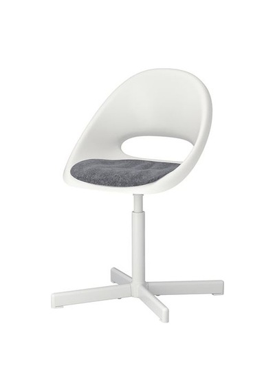 Ikea Pynten Çalışma Sandalyesi Oturma Minderi, Koyu Gri, 33x32 Cm