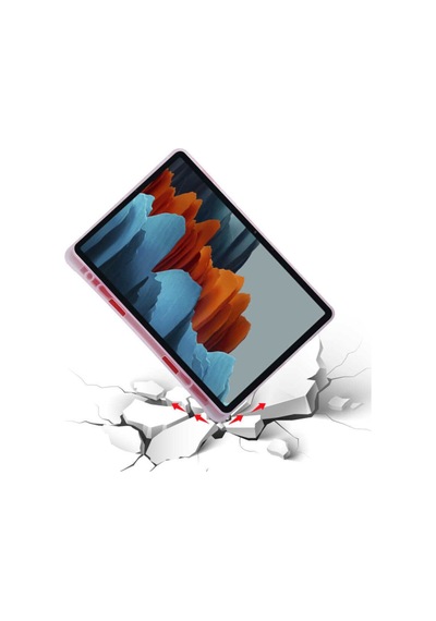 Apple Uyumlu iPad 10.5 Inc 7. Nesil Kılıf Kalemlikli Premium Standlı Katlanabilir Kılıf Trifolding Kılıf
