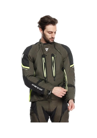 Dainese Daınese Super Adventure Absolu Jacket Black Fluo Yellow Siyah