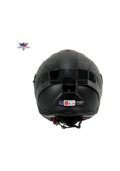 Sway 867 Lıne Matt Black Güneş Vizörlü Kapalı Kask Siyah