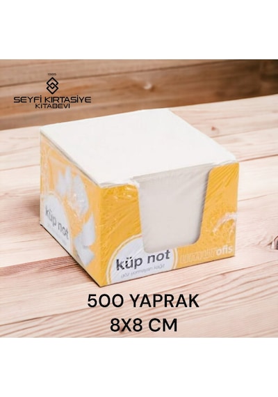 Beyaz Küp Not Kağıdı 8x8 Cm 500'lü Kaliteli Kağıt Kesimi