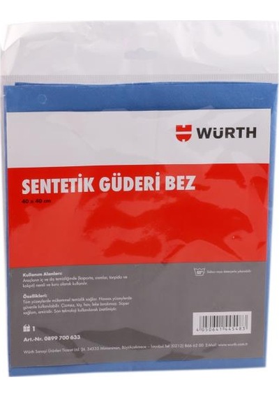 Würth Sentetik Güderi Bez Mavi 38 x 60 CM