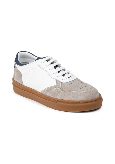 Deery Erkek Hakiki Deri Beyaz Sneaker Ayakkabı - 02005mbyzc01 Beyaz