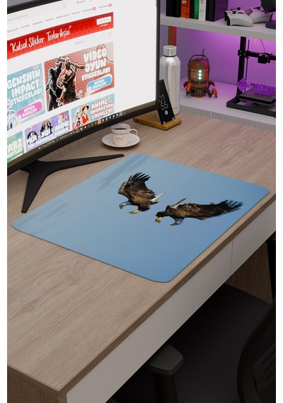 Kartal Kaymaz Dikişli Kauçuk Oyuncu Mousepad V4 - 48x40 Xl Gaming Mouse Pad Fare Altlığı