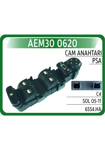 Aem Cam Anahtarı C4 Sol 05-11 Aem30 0620 6554ha