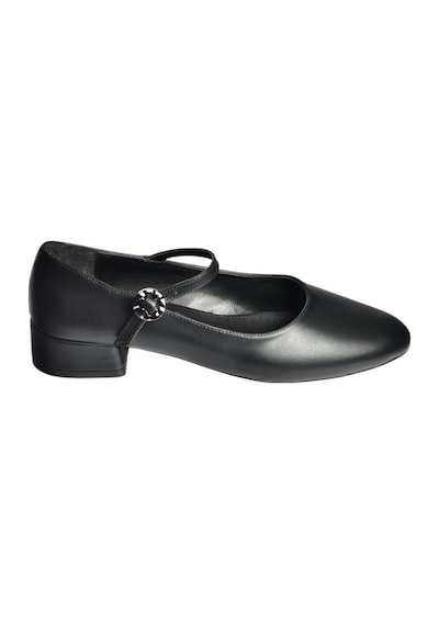 Fox Shoes V250660809 Siyah Kalın Alçak Topuklu Kadın Ayakkabı Siyah