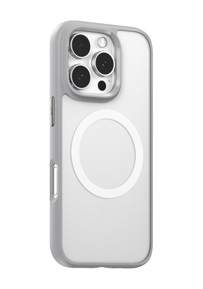 Apple Uyumlu iPhone Blueo 16 Pro Gri Skin friendly Anti drop Magnetic M
