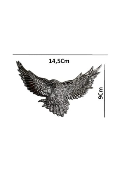 Kartal Arma Nikelaj Yapıştırma 2 Adet Sağ & Sol 14CmX9Cm