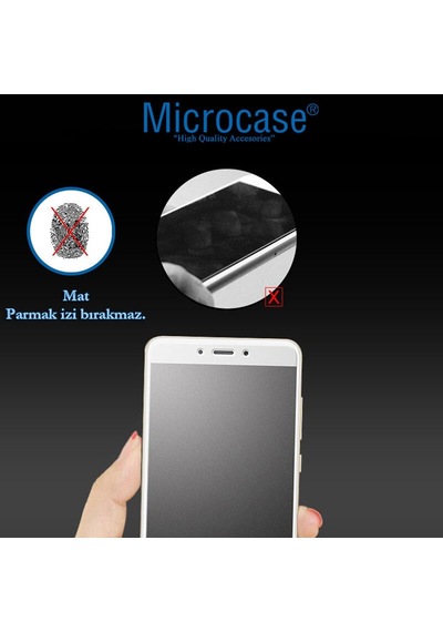 Microcase Apple Uyumlu iPhone 13 Pro Tam Kaplayan Ekran Koruyucu - Mat Siyah