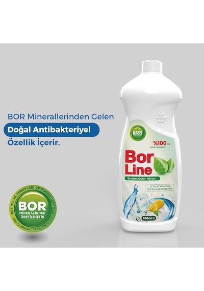 Borline Bor Katkılı Bulaşık Deterjanı 650 ML