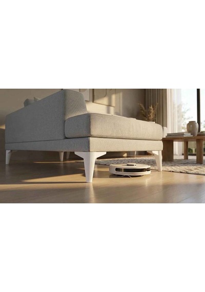 İmt Aksesuar Konik 14 Cm Beyaz Mobilya Ayağı Robot Süpürgeye Uyumlu Koltuk Tv Ünitesi Konsol Ayağı Beyaz