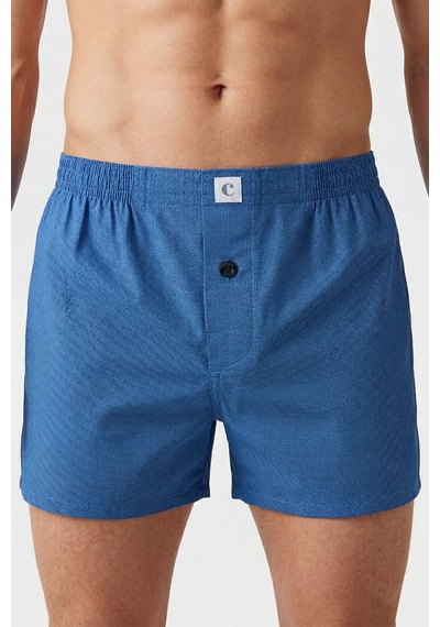 Cacharel Poplin Erkek Boxer 1113/nokta Kare Saks