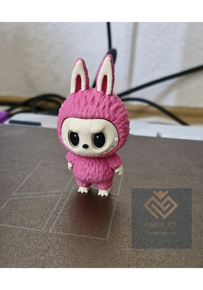 Labubu Figür Pembe Renk 11 Cm