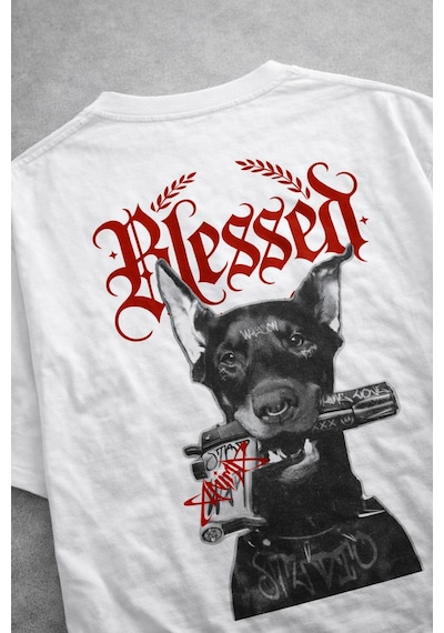 Yolo Street Blessed Doberman Oversize Tişört Sırt Baskılı Streetwear Siyah %100 Pamuk Unisex Beyaz12 Yolo Street Blessed Doberman Oversize Tişört Sırt Baskılı Streetwear Siyah %100 Pamuk Unisex Beyaz12