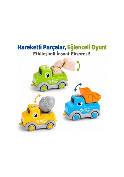 Buhar Çıkaran Işıklı Ve Sesli Şantiye Tren Seti - 29 Parça Manyetik Bağlantılı Eğitici Oyuncak İş Makineleri