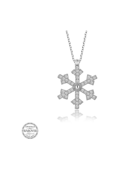 Swarovski Taşlı Gümüş Kartanesi Kadın Kolye (519595568)