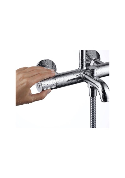 Hansgrohe Vernis Blend 200 1 Jet Termostatlı Duş Kolonu - 26274000 Krom