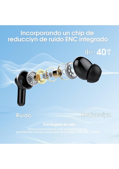 Tr Kablosuz Kulaklıklar, Bluetooth 5.4 Kulaklık Hifi Stereo, Enc Gürültü Önleyici Mikrofonlu Bluetooth Kulaklıkla Genel
