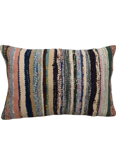Zehra Abla Halı Yeni El Dokuma Dekoratif Kilim Kırlent Yastık Kılıfı 6238