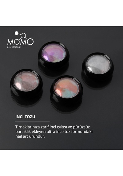 Holografik Efektli Beyaz İnci Tozu, Nail Art, Kalıcı Oje Tırnak Süsleme No.02