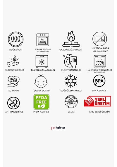 Pr Home Çiçekli Emaye Kızartma Tence...