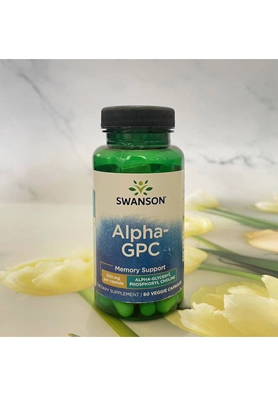 Swanson Vitamins Alpha Gpc Phospholipids Choline Memory Support 300 Mg 60 Veggie Caps