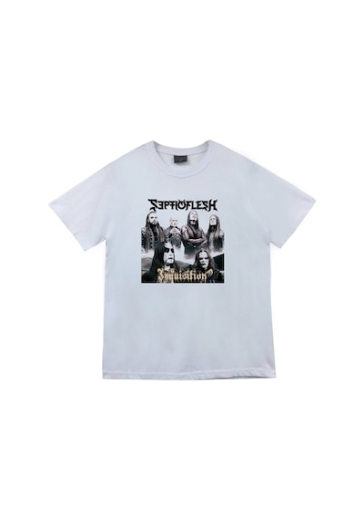 Stoned&Fame Septicflesh Baskılı T-shirt Beyaz