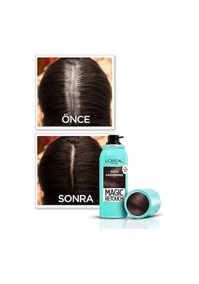 L'oréal Paris Magic Retouch Beyaz Dipleri Kapatıcı Sprey - Koyu Kahverengi 75 Ml 00