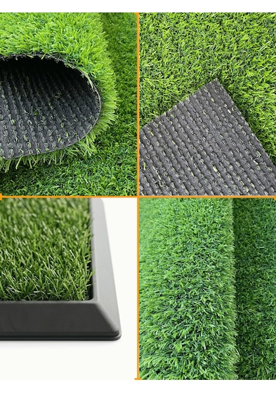 Beylini Köpek Çim Tuvalet Matı Pet Kedi Plastik Havuzlu Drenajlı Kaka Çiş Ped Halısı Hijyenik Paspas Köpek Tuvalet Eğitim Parkı Tuvalet Çiş Eğitimi 50 x 75 CM