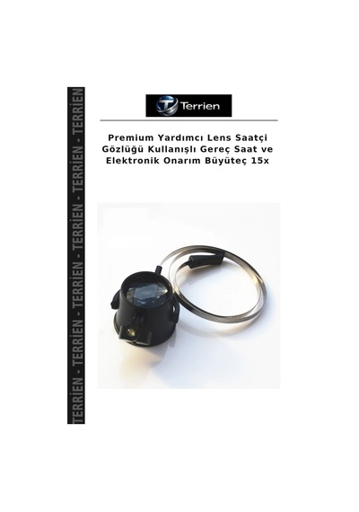 Premium Yardımcı Lens Saatçi Gözlüğü Kullanışlı Gereç Saat Ve Elektronik Onarım Büyüteç 15x Çok Renkli