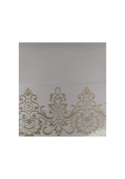 Sim Detaylı Boncuklu Osmanlı Desen Zebra Stor Perde Krem Renktir Krem - 97205366 Krem