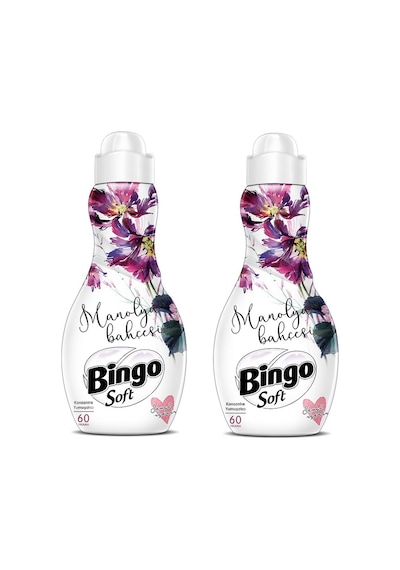 Bingo Soft Konsantre Çamaşır Yumuşatıcısı Manolya Bahçesi 2 x 1440 ML