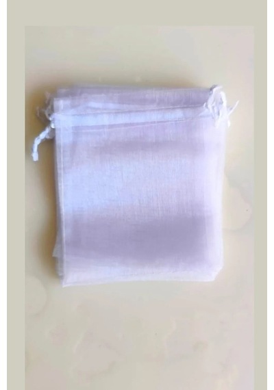 10 Adet Şeffaf Bez Kına Düğün Mevlüt Sünnet Hediye Kesesi Kese 16 Cm X 12 Cm Çanta