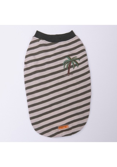 Palm Embroline Tişört Kedi Köpek Tişörtü-kedi Köpek Kıyafeti