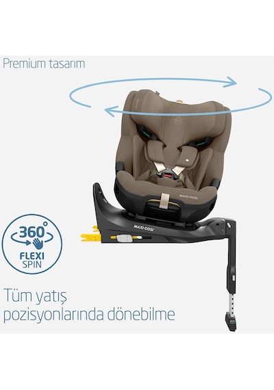Maxi-Cosi Emerald 360 Pro I-Size Dünyanın İlk Kızaklı, Araç Dışına Çıkabilen, ADAC'lı 0-36 kg Bebek Oto Koltuğu