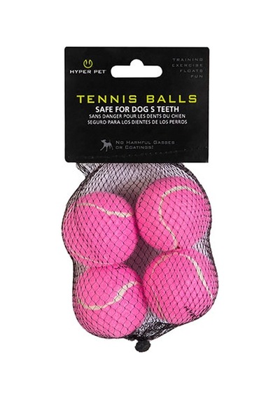 Hyper Pet 4lü Pembe Tenis Topu Küçük Boy 4,5 Cm 261-50011.01