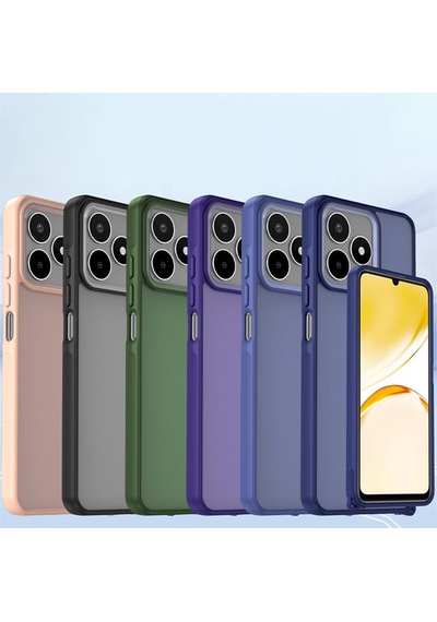 Realme C53 İçin Uyumlu Buzlu Tasarım Sararmaz Tpu Kılıf