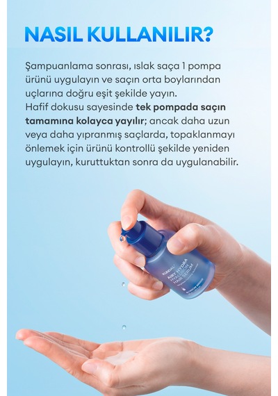 Hyalüronik Asit İle Nemlendiren Pürüzsüzleştirici Saç Serumu Kundal Airy Volume Hyaluron Serum
