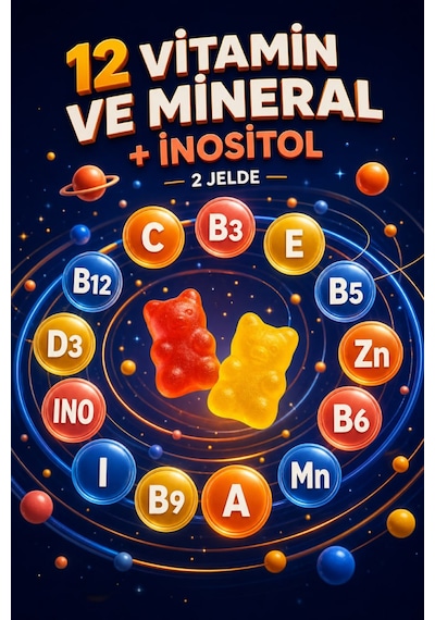 Y'our Gummie Çocuk Multivitamin ve Multimineral Gummies Portakal ve Çilek Aromalı 60 Gummies