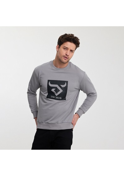 Twobull OSLO Erkek  Gri Sweatshirt