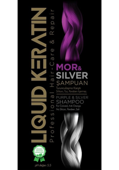 Liquid Keratin Keratinli Mor & Silver Saç Bakım Şampuanı 350 ML