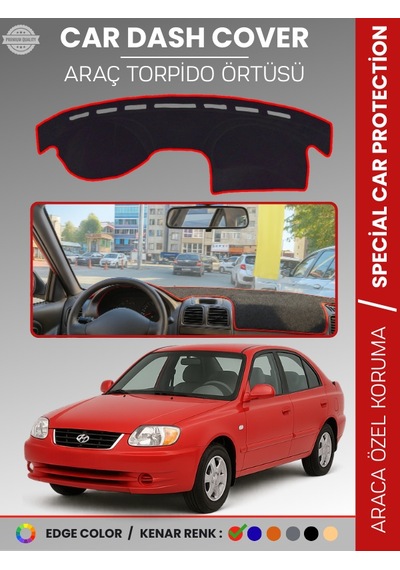 Hyundai Accent Admire-milenium 2000-2005 Torpido Örtüsü Kaymaz Tam Uyum Çatlamayı Önler - 410 Stiloto