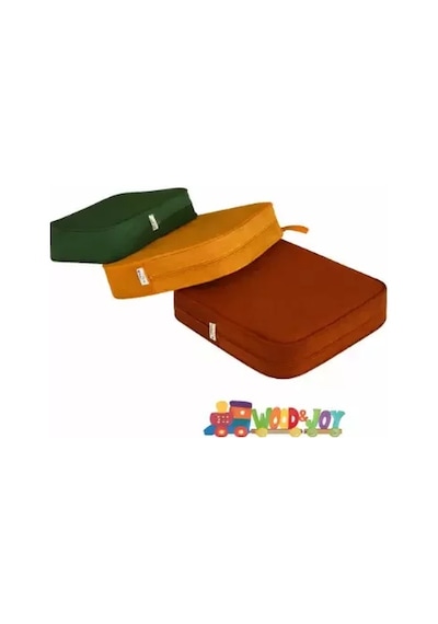 Wood&joy Kare Minder Çok Renkli
