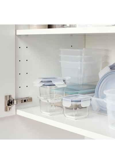 Ikea 3 Adet Cam Saklama Kabı Seti 180 Ml, Kare-vakumlu Mini Kaplar Sku: Smg8690010221711